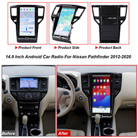 14.8 pouces Qualcomm 6125 écran tactile Android Radio GPS Navigation Carplay pour Nissan Pathfinder 2012-2020
