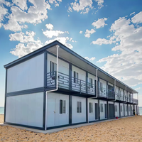 Portable 2 étages extensible conteneur maison préfabriquée petite maison Mini appartements pliables Villas hôpitaux panneau sandwich en acier