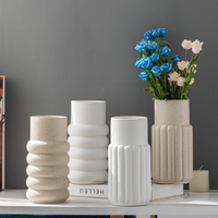 Vase en Céramique Style Simple pour Centre de Table Décoration Maison