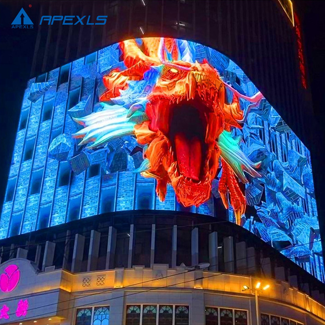 Outdoor Full Color 3D P4 P6.67 P8 P10 Pixel High Brightness Smd Led Display Panels Modular External Led Screen for Advertising