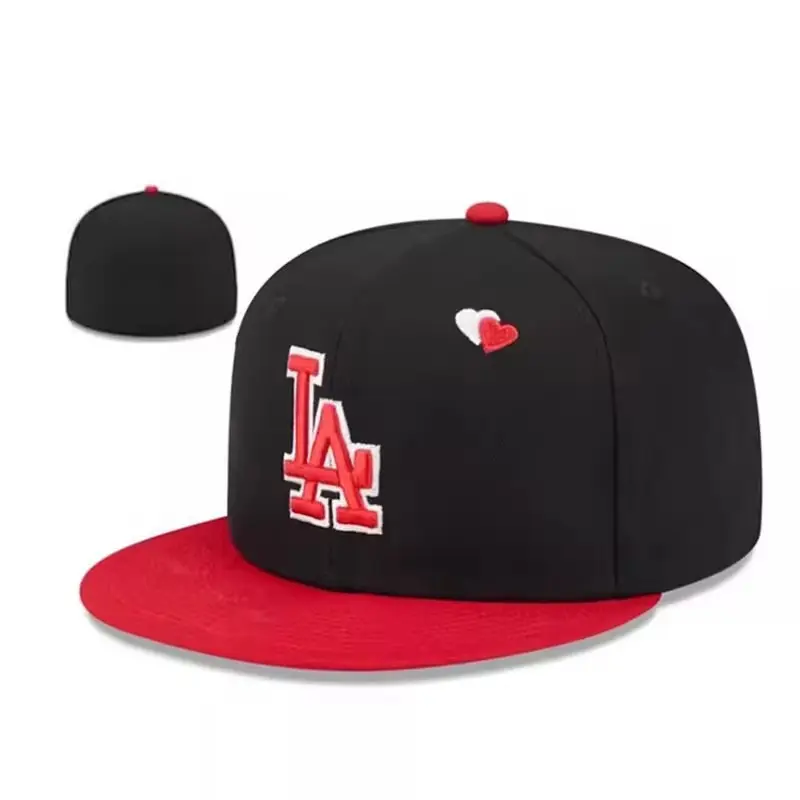 Venta al por mayor de logotipo personalizado de gama alta Hip-Hop Bulk Snapback Hat Deportes espalda cerrada gorras de béisbol ajustadas
