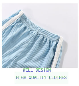 Ensembles de débardeurs d'été chauds pour bébés garçons et filles, style décontracté, tissu en spandex respirant, séchage rapide, motif uni - Product Image 5