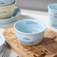 Cadeau de pendaison de crémaillère lettres anglaises ensemble de vaisselle logo personnalisé dîner plats assiettes tasses et bols cuisine ensemble de table en céramique