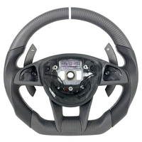 Volant de direction en fibre de carbone véritable fabriqué en usine pour Mercedes Benz AMG W205 W213 Classe C CLA GLA 2015-2019