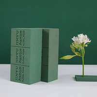 Blocs de mousse florale humide Oasis pour arrangements floraux, blocs de boue vert pour fleurs fraîches et préservées, argile florale, mousse de fixation pour fleurs