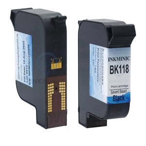 Cartucho de Tinta Negra Compatible BK118 a Base de Solvente con Chip para Impresoras Domino GX30i G230i G35i G20i Gx150i TIJ - Product Image 4