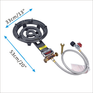 Fornello a Gas Portatile in Ghisa a Bruciatore Singolo con Regolatore ad Alta Pressione per Uso Esterno - Offerta Speciale a Basso Prezzo - Product Image 2