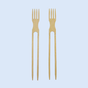 <span class=keywords><strong>Palillos</strong></span> 2 en 1 de 9,5 pulgadas con tenedor <span class=keywords><strong>Palillos</strong></span> de tenedor de bambú natural, <span class=keywords><strong>para</strong></span> el hogar, viajes o llevar-Restaurante - Product Image 4
