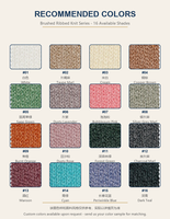 Tissu en maille côtelée haute torsion 340 g/m² 91,2 % polyester 4,7 % viscose 4,1 % élasthanne 150 cm Personnalisé OEM