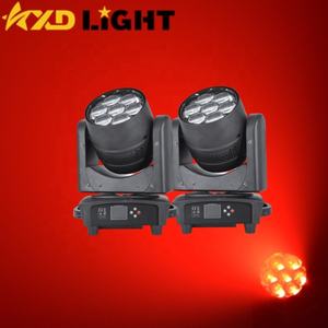 Projecteur de scène LED DMX à tête mobile 7x40 RGBW Zoom Wash 4-en-1 pour DJ - Product Image 1