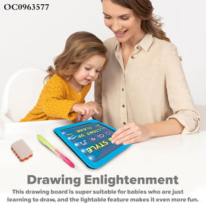 Tavolo educativo per bambini tavolo da disegno kit set giocattolo cancellabile con supporto per i bambini - Product Image 4