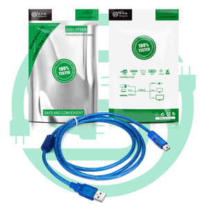 5m USB 2.0 Type a to 5Pin V3 Printer Cable USB Interface Male to Male USB Printer Cable Transparent Blue - Product Image 5