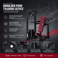 Machine de musculation commerciale à pression pour les épaules, équipement de fitness à charge par poulie pour la force du haut du corps