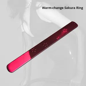 Original berührungs empfindlicher temperatur verändernder Aufdruck Sp Kirschblüten lineal Massage stab Erotisches Spielzeug Paare Sexspielzeug - Product Image 4
