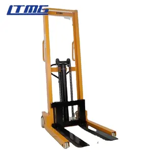 LTMG Mini manual pallet stacker high lift 1000kg 1Ton 1.5Ton 2Ton 3Ton hydraulic forklift hand pallet lifter For Sale