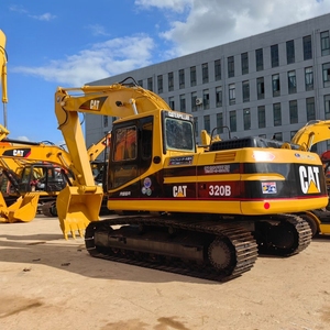 Excavatrice Caterpillar 320B d'occasion de haute qualité, poids opérationnel 20 tonnes, moteur, boîte de vitesses, pompe, PLC – Vente populaire à Shanghai, prix abordable - Product Image 2