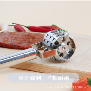Rodillo Ablandador de Carne de Acero Inoxidable con Púas para Filetes, Herramienta de Cocina - Product Image 4