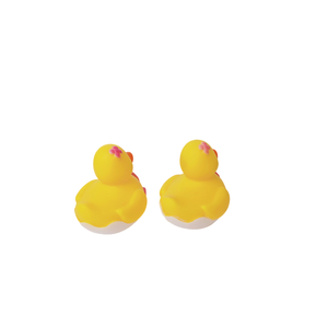Unique Custom Rubberduck Baby Bath Toys Pattern Designs Bathtub Fun for Kids and Toddlers Bulk Mini Small Plastic logo Vinyl - Product Image 4