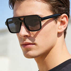 Lunettes de <span class=keywords><strong>soleil</strong></span> carrées rétro classiques modernes pour hommes, lunettes de <span class=keywords><strong>soleil</strong></span> personnalisées de haute qualité UV400 pour femmes, vente en gros de lunettes de <span class=keywords><strong>soleil</strong></span> - Product Image 1