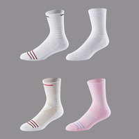 Logo personnalisé Hommes CoolMax Chaussettes de sport d'athlétisme à fond souple Chaussettes rembourrées pour athlètes