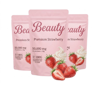 Boisson en Poudre de Collagène Lait de Melon Fraise OEM Premium pour Peau Adulte