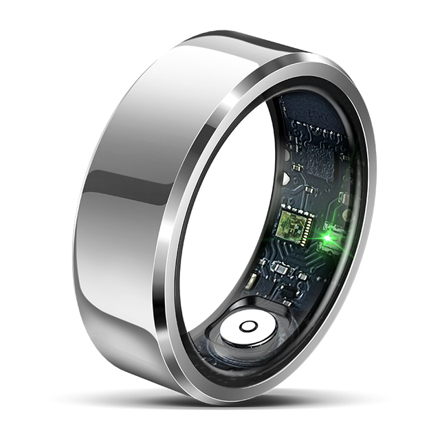 High Quality Fashion Smart Wearable 5ATM Waterproof Heart Rate Blood Oxygen Health Monitoring Smart Ring R6 with Charging Box