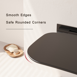 Asiento <span class=keywords><strong>de</strong></span> <span class=keywords><strong>ducha</strong></span> plegable montado en la pared, Banco plegable para baño, silla <span class=keywords><strong>de</strong></span> baño antideslizante, taburete para ahorrar espacio - Product Image 2