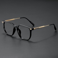 Lunettes tendance à monture carrée, anti-lumière bleue, à changement de couleur, style vintage, look naturel, Dragon Phoenix