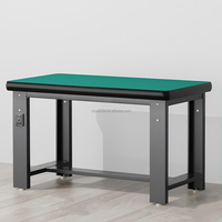 Plan de travail modulaire ESD avec tiroirs et support OBM, capacité de charge 300 kg, dimensions personnalisables pour atelier, mécaniciens, garage