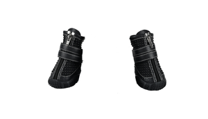 Chaussures pour <span class=keywords><strong>chien</strong></span>, protège-<span class=keywords><strong>pattes</strong></span> antidérapants mignons, écologiques, imperméables, respirants, en tissu PU et caoutchouc, pour l'hiver, la <span class=keywords><strong>neige</strong></span>, l'extérieur et l'intérieur - Product Image 4