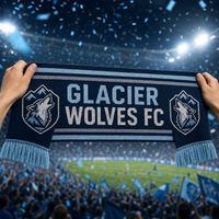 Écharpe de supporter personnalisée en polyester, imprimée par transfert thermique haute définition, pour événements sportifs