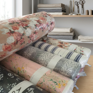 16939-KS 45 ''Tissu en coton polyvalent et confortable 45 pouces extensible Spandex imprimé tissé pour vêtements polyvalents - Product Image 2