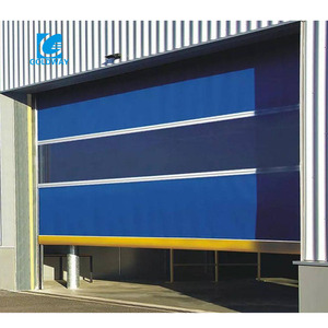 Puerta Rápida Automática de Alta Velocidad, Plegable y Apilable, de PVC Resistente al Viento, de Alta Calidad, Puerta de Seguridad <span class=keywords><strong>para</strong></span> Taller - Product Image 6