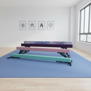 Planche d'équilibre réglable en acier pour enfants, pliable, écologique, équipement de gymnastique et d'entraînement sensoriel à poser au sol pour la maison - Product Image 2