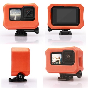 Takenoken Housse de protection pour surf Étui flottant orange <span class=keywords><strong>Go</strong></span> <span class=keywords><strong>Pro</strong></span> <span class=keywords><strong>Hero</strong></span> 10 <span class=keywords><strong>9</strong></span> Boîtier flottant noir <span class=keywords><strong>Accessoire</strong></span> EVA durable pour l'action - Product Image 3