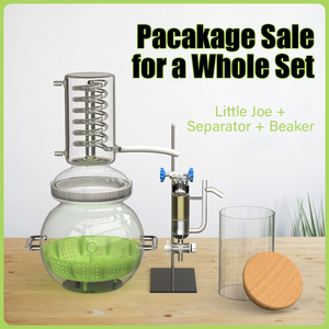 Distillateur en verre borax de <span class=keywords><strong>4</strong></span> litres Extracteur d'hydrosol pour refroidissement par eau Extracteur d'huiles essentielles pour la maison Eau distillée pour parfum - Product Image 5