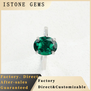 Fashion <b>Emerald</b> <b>Ring</b> in S925 Sterling <b>Silver</b> - Product Image 6