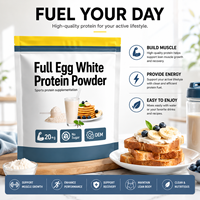 Poudre de protéines d'albumine d'œuf complète - Sans sucre, plus de 20 g de protéines par portion, complément nutritionnel sportif, personnalisation OEM disponible