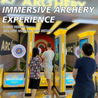 Simulateur de tir à l'arc électronique intelligent Yulong anti-réflexion avec classement en ligne pour centre de jeux