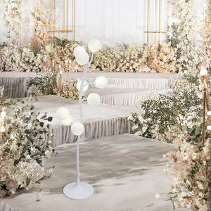 Nouveaux accessoires de <span class=keywords><strong>mariage</strong></span>, lanternes en coton, marqueurs d'allée, décorations de scène et de fenêtres, sphères décoratives, arbres de pommier lumineux plaqués or - Product Image 3