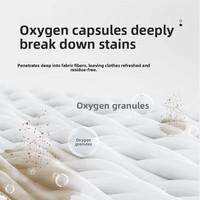 Poudre détergente puissante à l'oxygène actif et aux enzymes biologiques, pour l'élimination des taches, du jaunissement et la blanchiment des couleurs, à action moussante