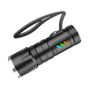 ไฟฉาย RGB แบบชาร์จไฟได้ อลูมิเนียมอัลลอยด์ ปรับความสว่างได้ ไฟ LED สำหรับงานกลางแจ้ง พร้อมคลิปหนีบ - Product Image 1