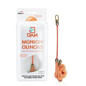 Laccetto per carte DAM bicolore 5,7x5,5 cm con chiusura in metallo per cinturini per cellulari - Product Image 1