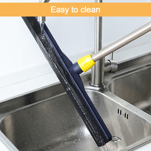 Serpillère de sol de salle de bain Sunshine avec manche télescopique robuste, lame en mousse EVA réglable, brosse en caoutchouc pour la maison - Product Image 4