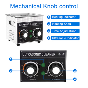 Nettoyeur à ultrasons commercial 60W 40kHz avec minuterie numérique pour le nettoyage de <span class=keywords><strong>bijoux</strong></span>, d'objets dentaires et de bains, réservoir de 1,3L - Product Image 3