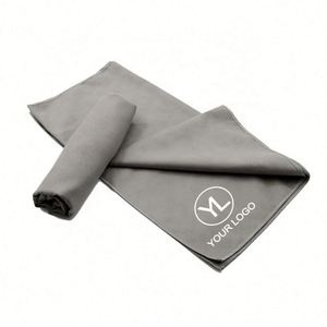 Custom Logo Lightweight Quick Dry Absorbent <b>Microfiber</b> Sports <b>Towel</b> for Gym Fitness Workout Promotion - Product Image 1