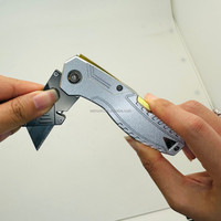 Couteau pliant Cutter Couteau de poche RX2201 Lame à changement rapide Couteaux utilitaires pliables
