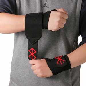 Bandes de poignet réglables pour la musculation, le soulevé de terre et les dips, avec logo personnalisé, vente en gros, thème Anime Berserk - Product Image 3