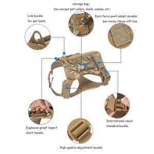 Coleira Tática Grande para Gatos, Coleira de Malha Respirável para Gatos e Cães, Conjunto de Coleira e Guia Ajustável para Gatos - Product Image 1