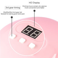 USB rose 54W 18LEDS lampe à LED UV sèche-ongles pour tous les Types de vernis gel vernis à ongles durcissant la machine de manucure